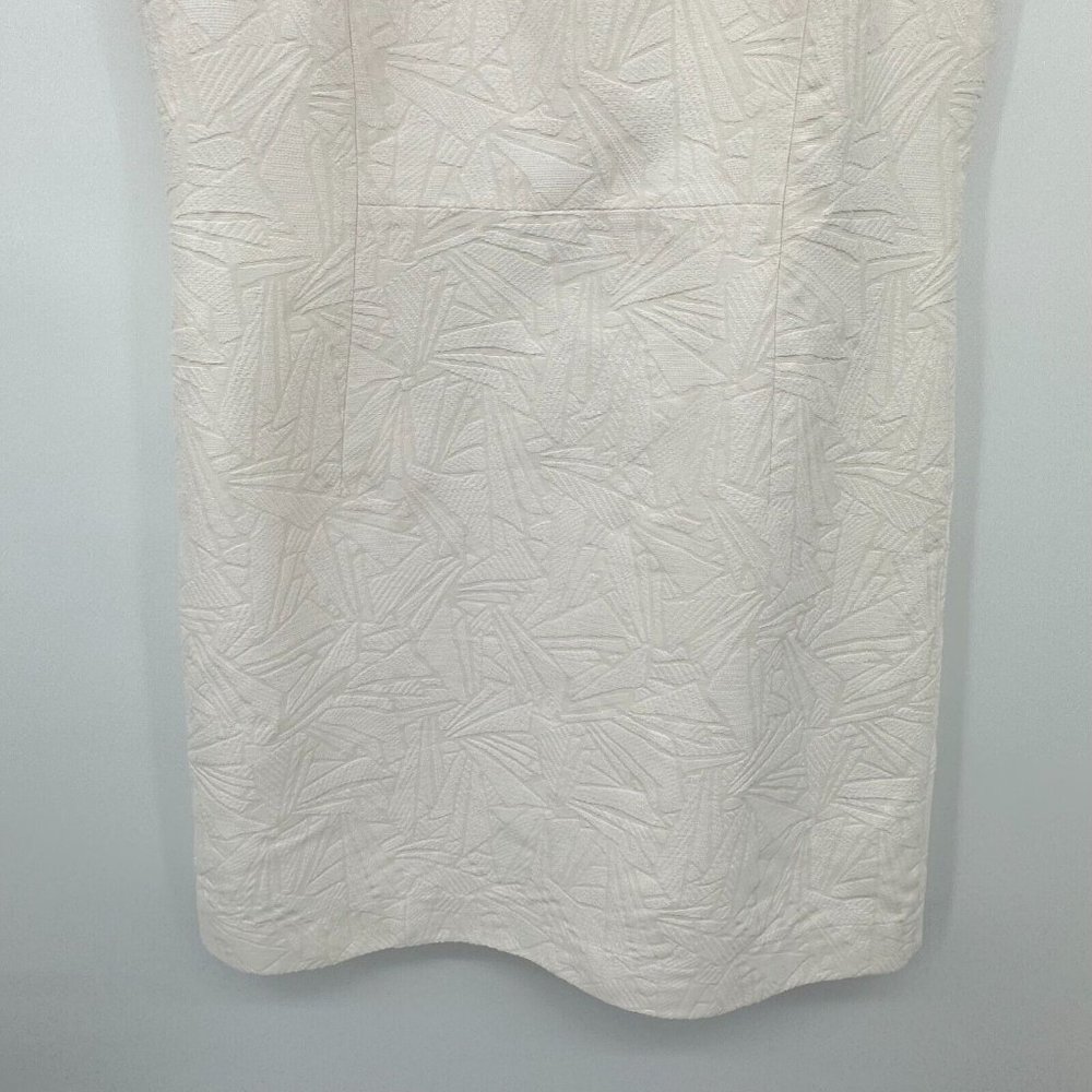 Lafayette 148 New York Cream Textured Dress - Picture 6 of 12
